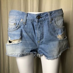 Rag & bone cut off Jean shorts 27